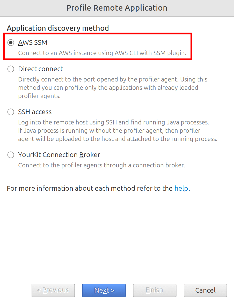 Profiling via AWS SSM