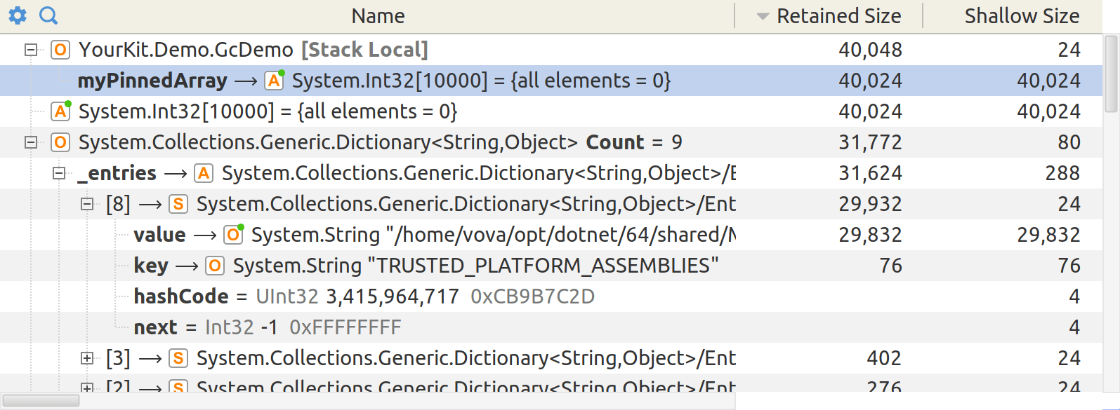 Outgoing reference explorer
