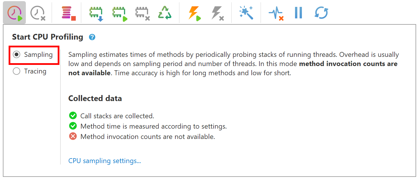 Start CPU sampling