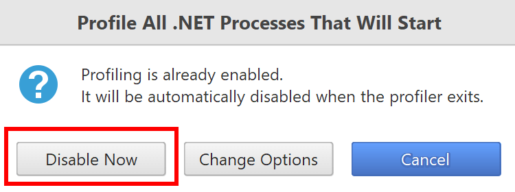 Disable profiling