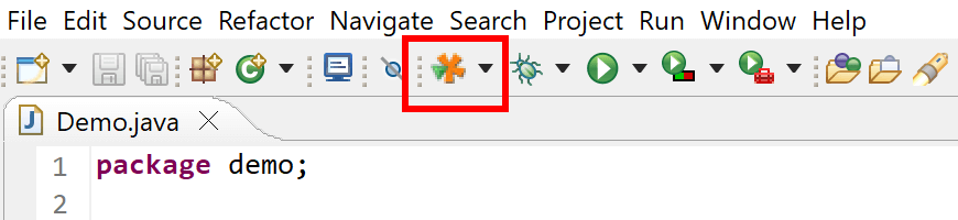 Eclipse toolbar