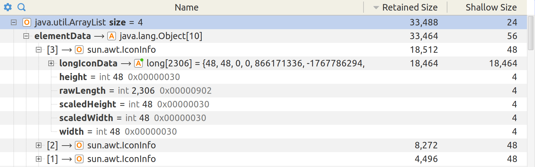 Outgoing object explorer
