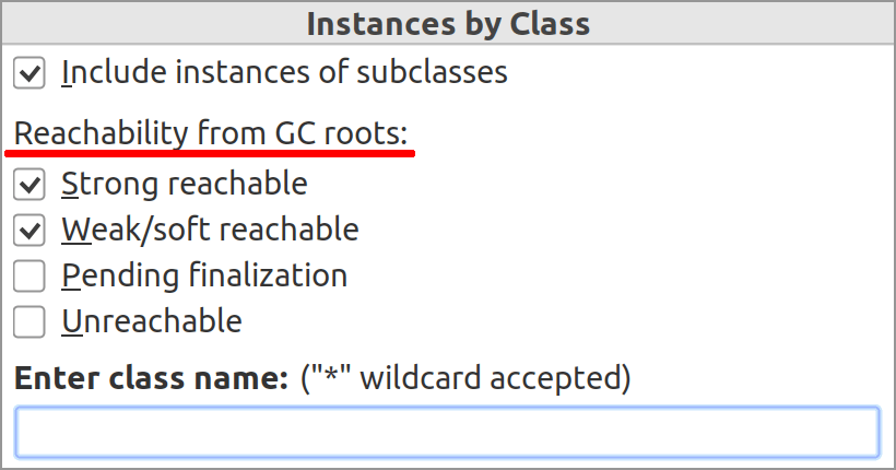 Reachability scopes in the action instances by class