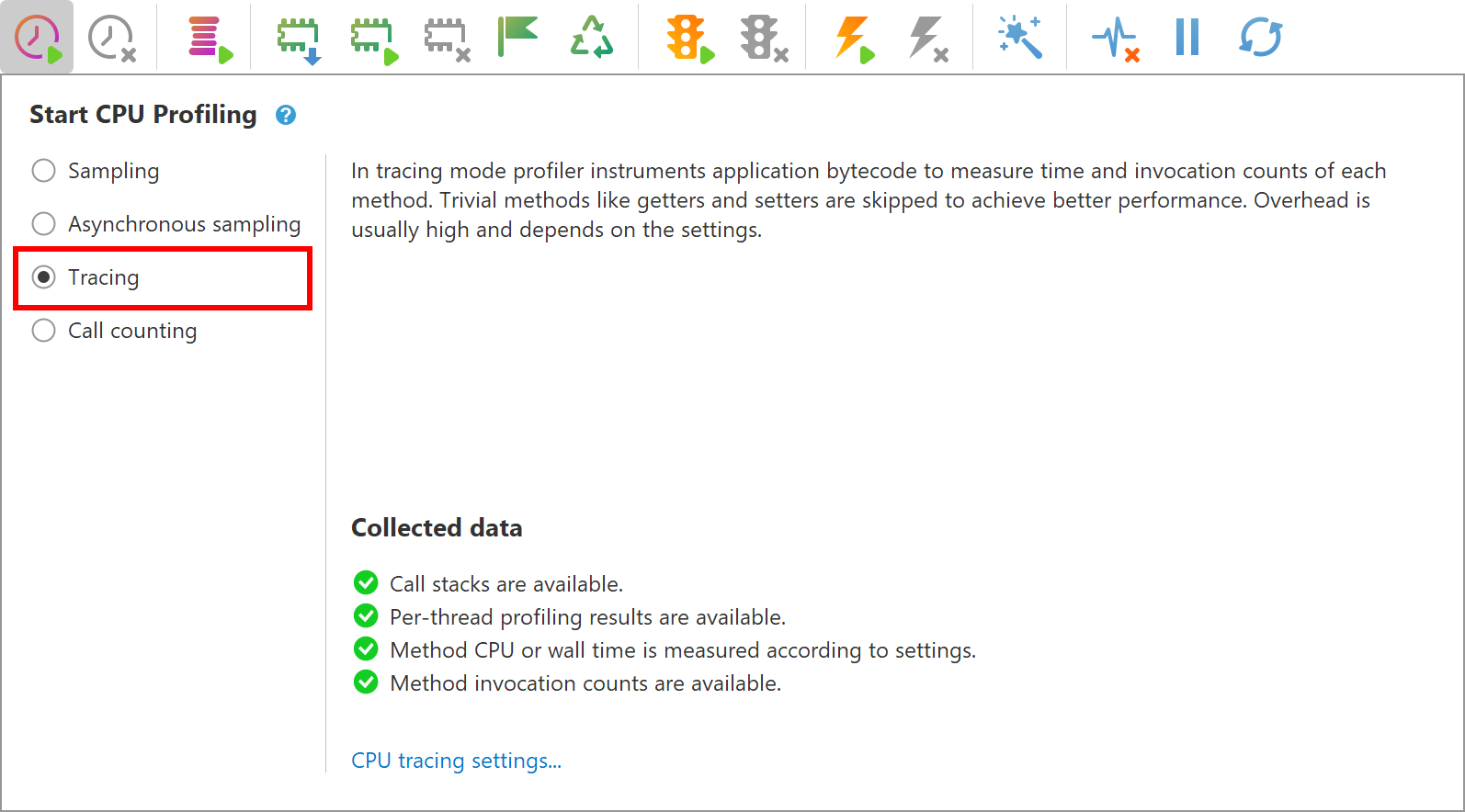 CPU tracing