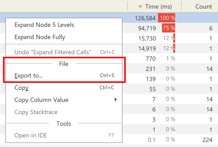 export view