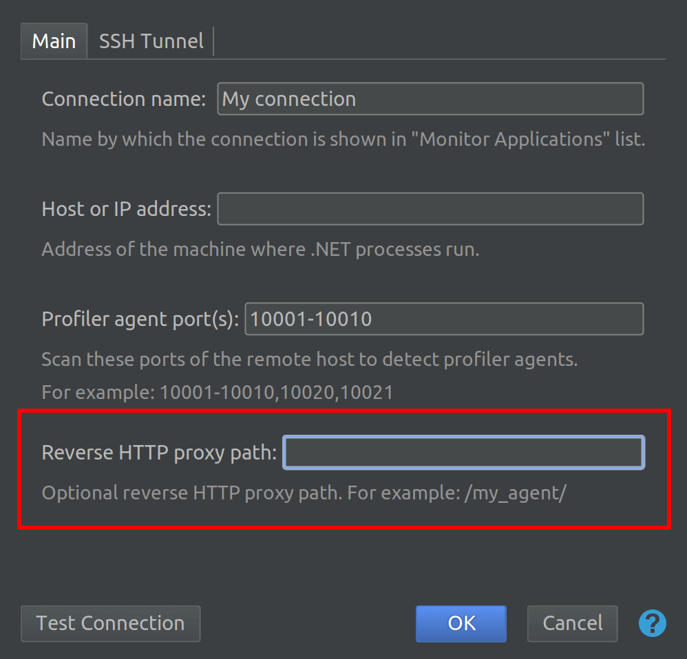 Reverse proxy path